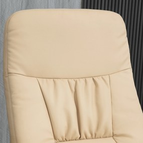 HOMCOM Fotoliu relax cu suport pentru picioare fotoliu de relaxare fotoliu relaxant cu șezut pivotant 360° și spătar înclinabil | Aosom Romania