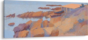 Tablou - Henri Edmond Cross, Calanque des Antibois, reproducere (120x50 cm)