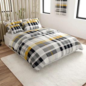 Lenjerie de pat din microfibra GREY LINE gri Dimensiune lenjerie de pat: 70 x 90 cm | 140 x 200 cm