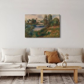 Tablou - Auguste Renoir, Landscape at Vetheuil, reproducere (90x60 cm)
