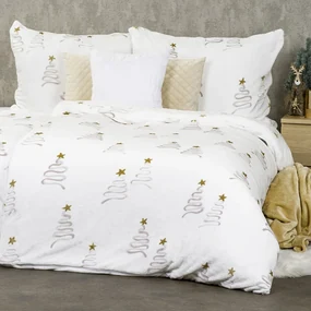 Lenjerie de pat din microflanel 4Home Christmas tree, 140 x 200 cm, 70 x 90 cm, 140 x 200 cm, 70 x 90 cm