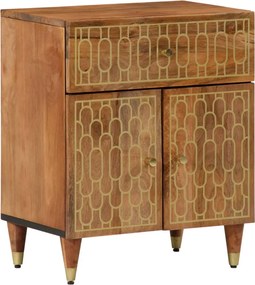 vidaXL Noptieră, 50x33x60 cm, lemn masiv de mango