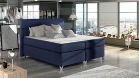 Pat tapitat boxspring, cu spatiu pentru depozitare, 160X200 cm, Amadeo 2, Eltap (Culoare: Bej)