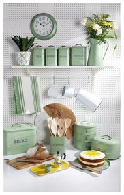 Cutie metalică pentru pâine Kitchen Craft Nostalgia, verde