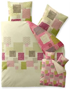 Lenjerie de pat din bumbac Renforce AMERA verde Dimensiune lenjerie de pat: 2 buc 80 x 80 cm | 200 x 200 cm