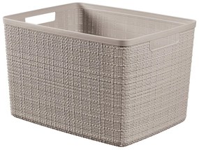 Coș de depozitare de depozitare din plastic 36x28x23 cm Jute L – Curver