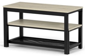 Set de 2 rafturi pentru pantofi, stejar Sonoma
