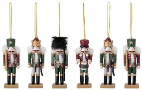 Ornamente de Crăciun 6 buc. din lemn 13 cm Nikita – Bloomingville