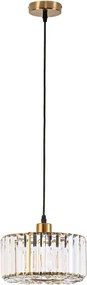Lustră suspendată pe cablu VETRO, 1xE27/60W/230V, aurie