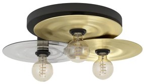 Plafonieră Eglo 44027 LINTMILL 3xE27/40W/230V auriu/negru