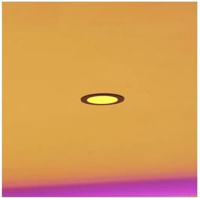 Eglo 901426-LED FUEVA-Z Plafonieră LED RGBW pentru baie, 5W/230V, Ø12 cm, IP44, negru