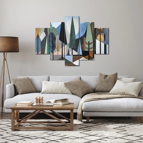 Tablou - Abstracție geometrică naturală II. (150x105 cm)