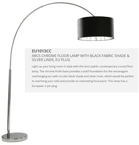 Lampadar de podea tip arc design modern Arcs EU1013CC SRT