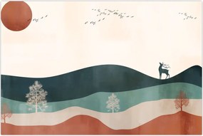 Tablou - Peisaj ilustrat (90x60 cm)