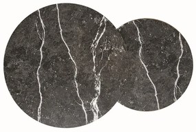 Masa de cafea Hola, marmura neagra / neagra