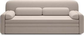 Canapea bej extensibilă/cu spațiu de depozitare cu tapițerie din catifea 236 cm Elioss – ELTAP