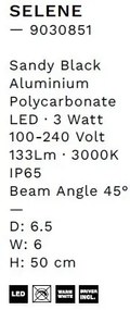Stalp LED iluminat exterior decorativ IP65 SELENE H-50cm