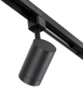 Sistem de șine inteligent negru monofazat 10 lumini inclusiv Wifi GU10 - Jeana