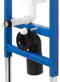 Cadru WC incastrat K011A-Q Rea cu buton T negru