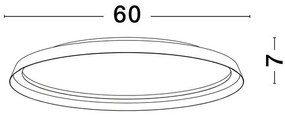 Plafoniera LED design modern circular ORMI negru D-60cm