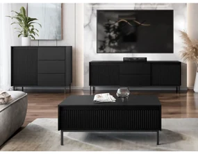 Set mobilier living Somkera II (Negru) . 1105975