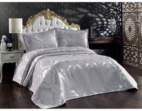 Set de cuvertură de pat și fețe de pernă pentru pat dublu gri 240x260 cm Beste - Mijolnir