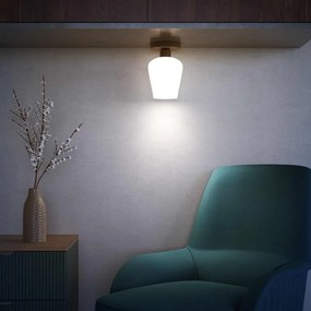 Plafoniera design italian din alama si sticla Talis