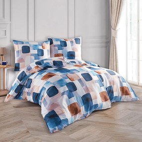 BedTex Lenjerie de pat din satin Echo, 160 x 200 cm, 2 x 70 x 80 cm, 160 x 200 cm, 2 buc. 70 x 80 cm