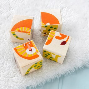 Cuburi din lemn Wild Wonders – Rex London