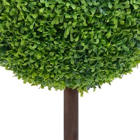 Planta artificiala cimisir cu ghiveci, verde, 71cm, forma minge 1, 19 x 71 cm
