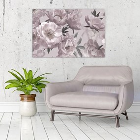 Tablou - Vintage bujorii (90x60 cm)