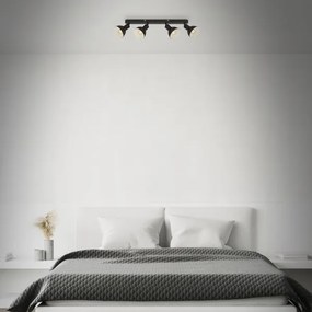 Spot Brilo RETRO 4xE14/25W/230V negru