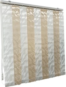 Jaluzele verticale BEATA 9601 / 9602 – jaluzele verticale moderne complete cu prindere tavan incluse alb/crem