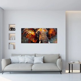 Tablou - Pictura unui elefant (120x50 cm)