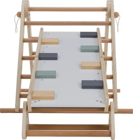 Montessori Triunghiul Pikler 3în1, natural/mix de culori, OPRIN
