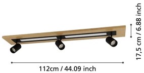 Spot LED Eglo 39749 TORRESTRALLE 2xLED/12W/230V + 3xGU10/4,5W