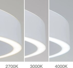 Lustra LED circulara iluminat sus si jos KOLK alb 60cm