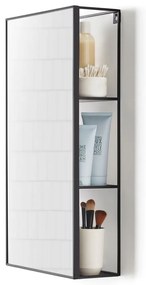 Oglindă de perete cu raft 30x62 cm Cubiko – Umbra