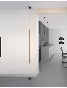 Lampa LED podea/tavan design modern deosebit ELETTRA negru