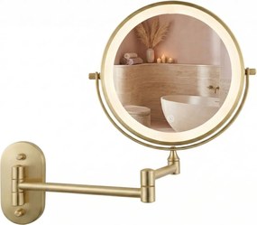 Oglindă LED Glow Brush Gold