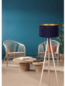 Lampadar VELVET 1xE27/60W/230V bej/albastru Brilagi