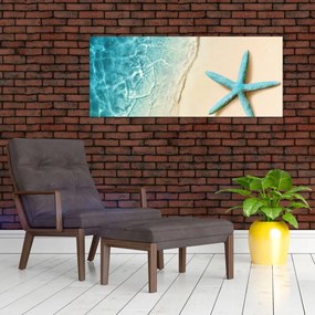 Tablou - Stea de mare pe plajă (120x50 cm)