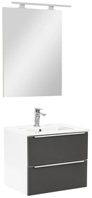 Mobilier complet de baie Vario Trim 60 alb-antracit