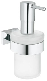 Dispenser sapun lichid Grohe Essentials Cube, cu suport, Crom-40756001