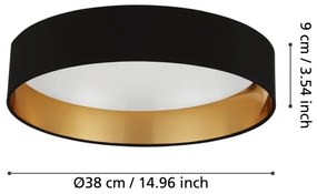 Eglo 99539 - Plafonieră LED MASERLO LED/24W/230V