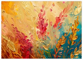 Tablou pe sticlă - Vopsirea câmpului (70x50 cm)