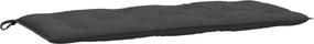 vidaXL Pernă bancă de grădină, melanj antracit, 120x50x7 cm, textil