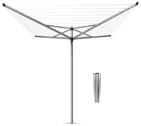 Uscător de rufe argintiu pentru grădină 40 m Topspinner – Brabantia