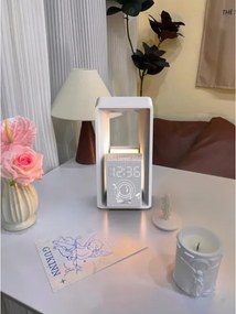 Immax 09113L - Lampă de birou LED cu ceas deșteptător și încărcare CALM LED/3,5W/5V