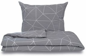 Lenjerie de pat din bumbac Kvalitex Nordic Gridgri, 200 x 200 cm, 2 buc. 70 x 90 cm